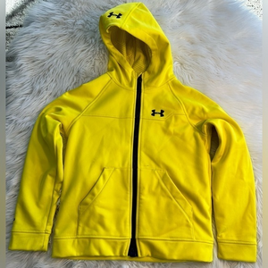 Under Armour‎ UA ColdGear Infrared Softshell Zip Jacket Yellow Boys Youth YXL